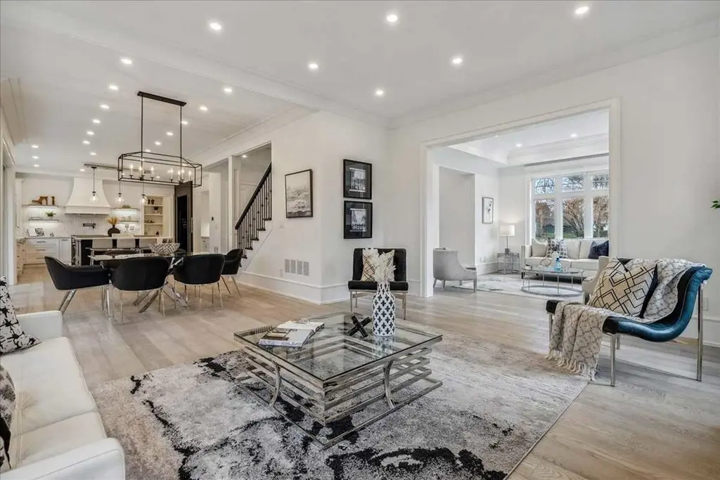 Elegant living room staged by Astra